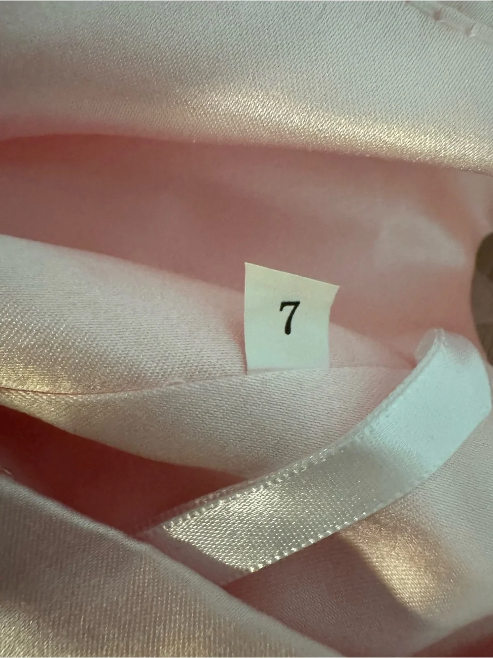Girls' Off-Shoulder Bow Tulle Dress in Blush Pink